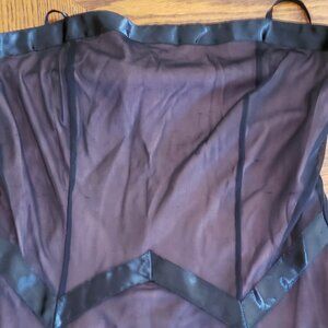 Ladies City Triangles Sz M black strapless dress; pre-owned; 100% polyester